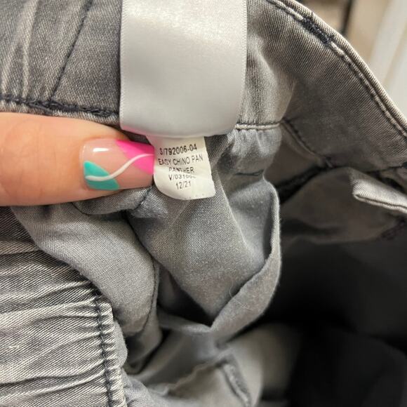 Old Navy Straight Leg Denim Pants Gray Cotton Stretch Hi-Rise Medium Wash Sz M - Picture 8 of 8